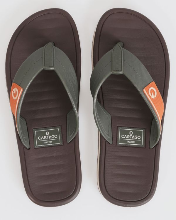 Chinelo Masculino Cartago Paris Tira Texturizada Verde 39