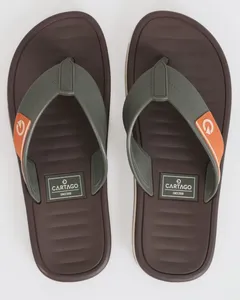Chinelo Masculino Cartago Paris Tira Texturizada Verde 40