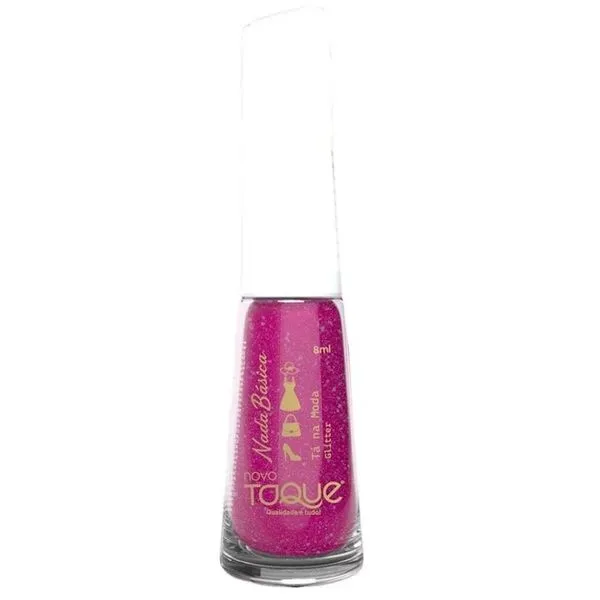 Esmalte Novo Toque Glitter Ta Na Moda
