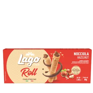 Canudinhos de Wafer Avelã Lago 80g