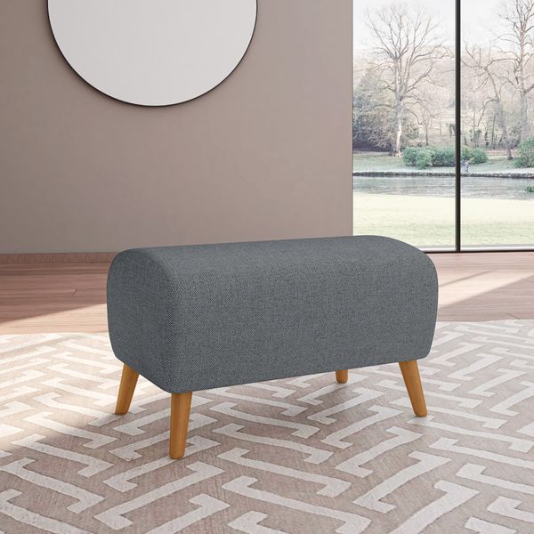 Puff Kler com 47 cm - Cinza
