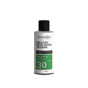 Água Oxigenada Acquaflora Vegana 30vol 90ml Emulsão Reveladora Acquaflora Vegana 30vol 90ml
