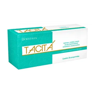 Suplemento Vitamínico Tacitá Cristália 30 comprimidos - Biotina para Cabelos e Unhas Tacita C/30 Comp