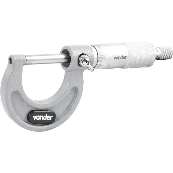 Micrômetro Externo 0mm - 25mm Graduação 0,01mm MC 025 - VONDER
