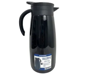 Bule Térmico Soprano 1,5 Lt Aço Inox Com Gatilho Preto