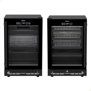Conjunto Cervejeira e Adega Touch Top Light-In 100L Preto Fosco 220V de Embutir Venax Conjunto Cervejeira e Adega Touch Top Light-In 100L Preto Fosco 220V Venax