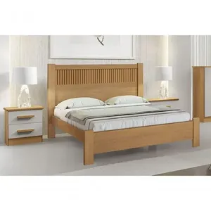 Cama Casal Moderna Ripada - Primícia Plus - Móveis D'doro