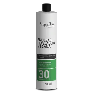 Água Oxigenada Reveladora Acquaflora Vegana 30vol 900ml Emulsão Reveladora Acquaflora Vegana 30vol 900ml