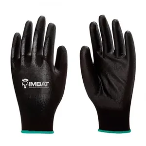 Luva De Poliéster C/ Pu Preto - Imbat P