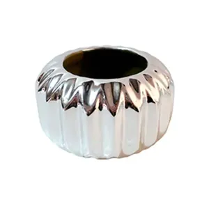 Vaso Prata Porcelana 9x6cm TVSO103 - Turquesa