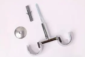 Suporte Para Varão de Cortina de Teto 28mm Cromado Devictor