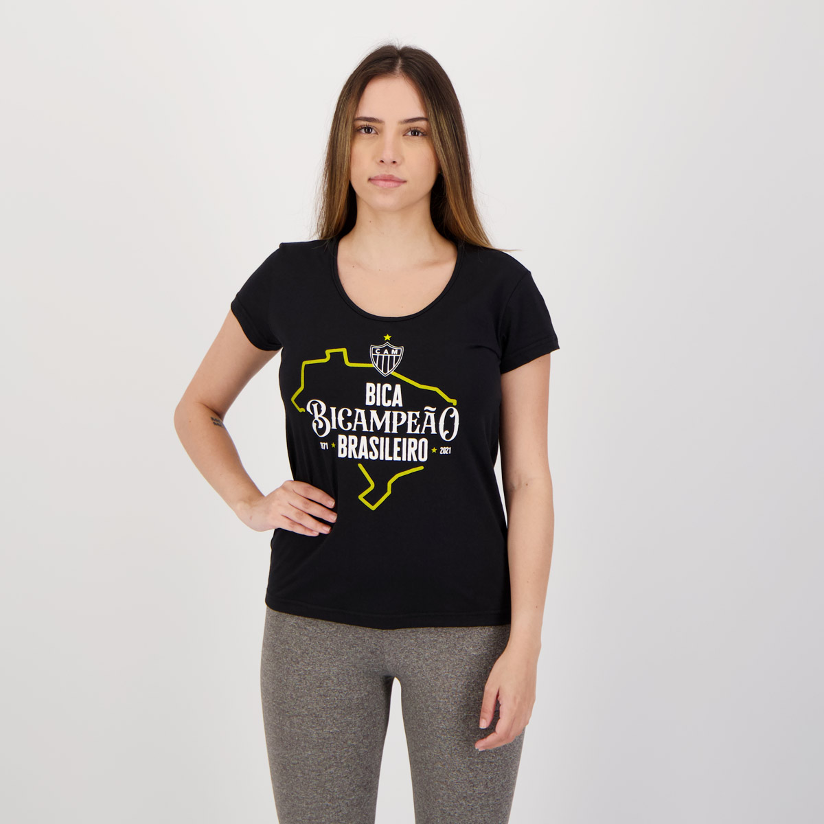 Camisa Atlético Mineiro Feminina Bicampeão