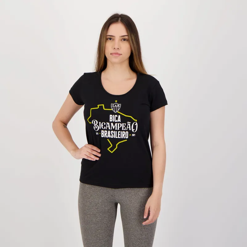 Camisa Atlético Mineiro Feminina Bicampeão