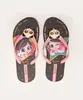 chinelo infantil luluca pandinha ipanema preto 27-28