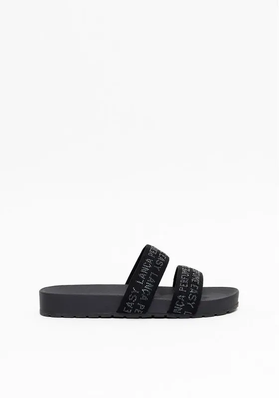 Slide Com Brilho Preto 35