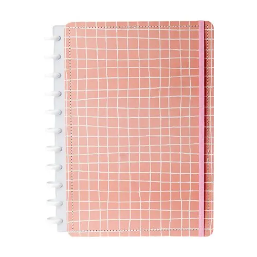 Caderno Diskô Quadri Rosa G (MP)