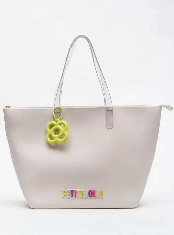 Bolsa Petite Jolie Beach White/Translúcido/Limão PJ11287