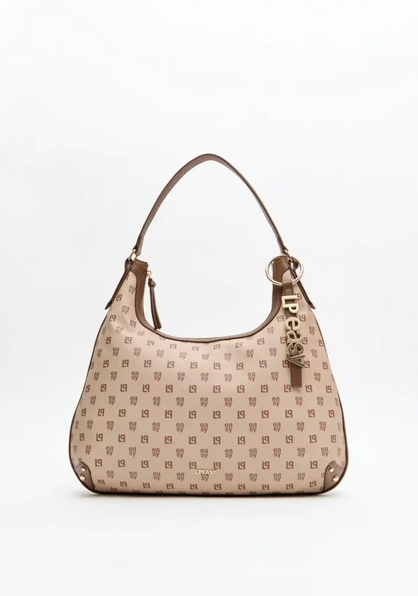 Bolsa Shoulder Com Monograma Easy Bege U