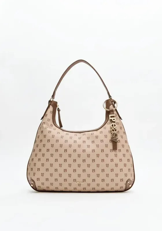Bolsa Shoulder Com Monograma Easy Bege U