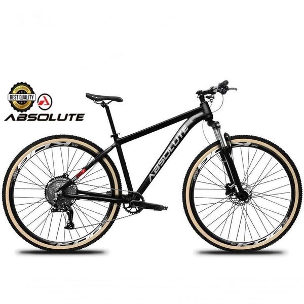 Bicicleta Aro 29 Nero 5 Peças Inteira Absolute 12v Hollowtech Hidráulica Garfo Trava No Guidão Preto 17