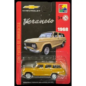 Chevrolet Veraneio 1968 Pintura Especial CKS Toys Die Cast Real Riders (pneus de borracha) Oficial Licenciado GM 1magnus Marrom