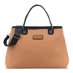 Bolsa Mão e Traversal Elegance Floralis Amayra CAMEL