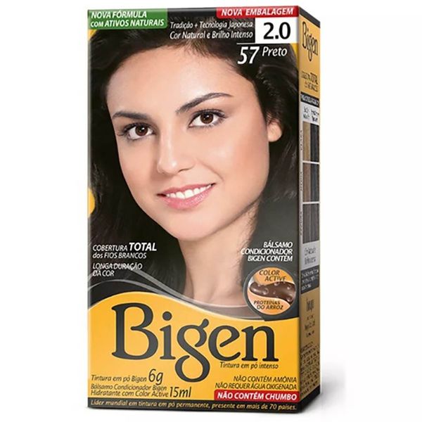 Tintura Bigen N 57 Preto 1 Kit