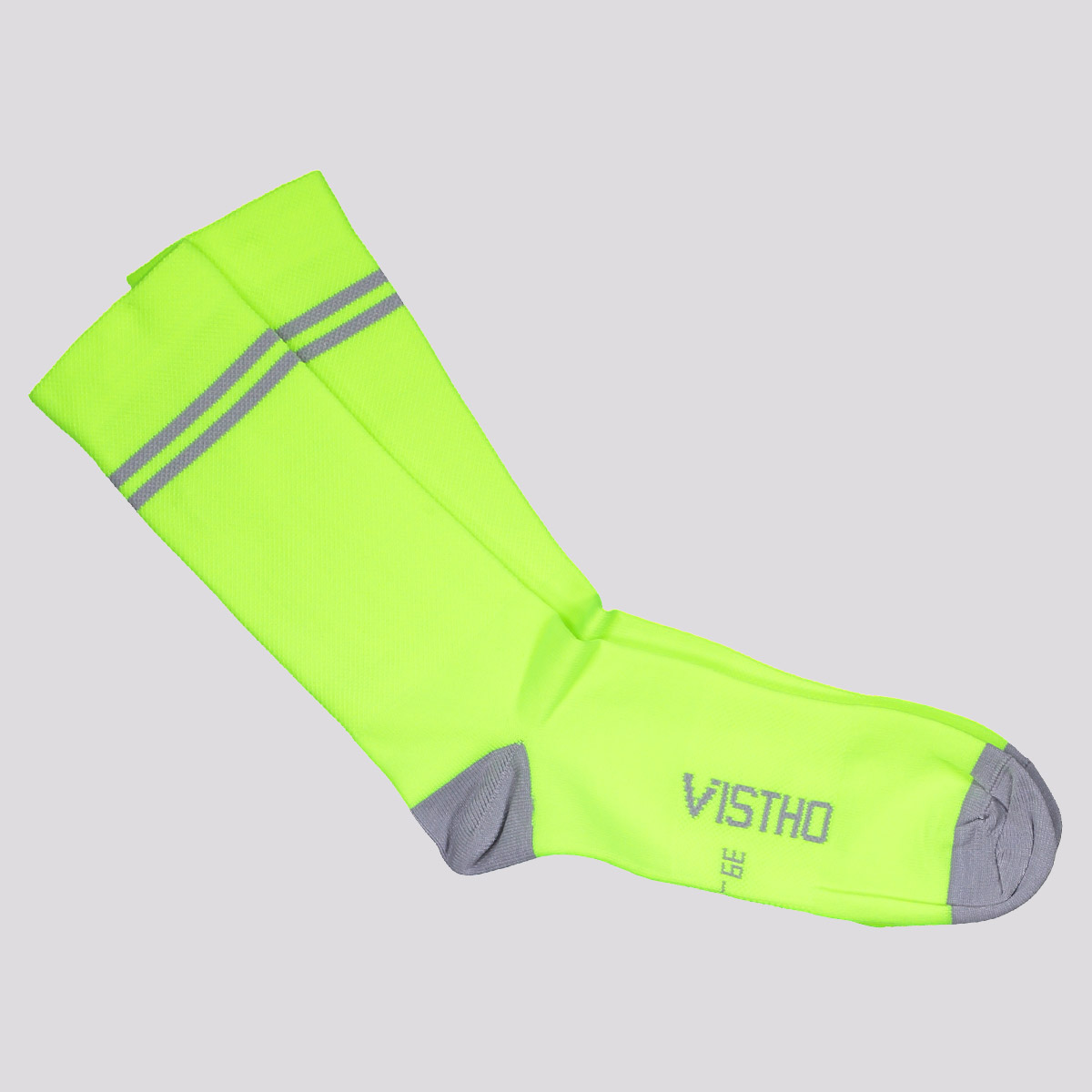 Meia de Ciclismo Vistho Training Amarela e Cinza