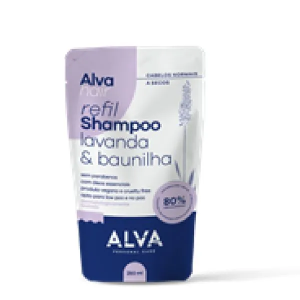 Refil Shampoo Lavanda E Baunilha Alva 250ml