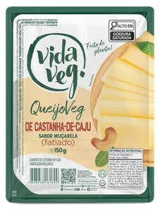 Queijo Mussarela Vegetal Fatiado Vida Veg 150g