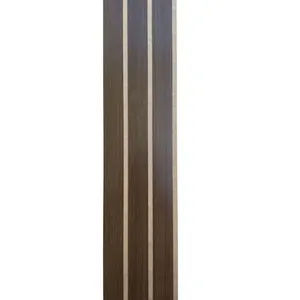 Kit 20 Ripas Autocolantes MDF 45x11 para Revestimento Ripado de Paredes Efeito Tridimensional Castanho OEM Ripas Autocolantes para Parede Kit 20 MDF 45x11 Instalação Prática Efeito 3D Castanho OEM