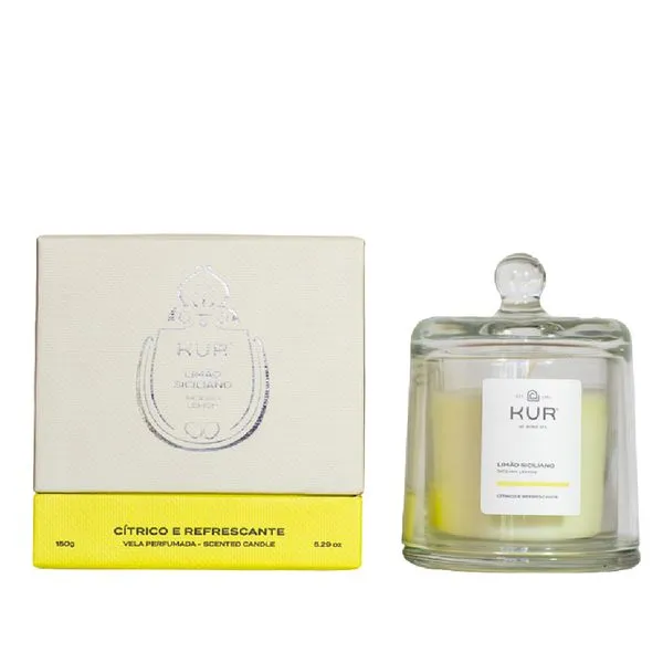Vela Perfumada De Limão Siciliano Kur 150g