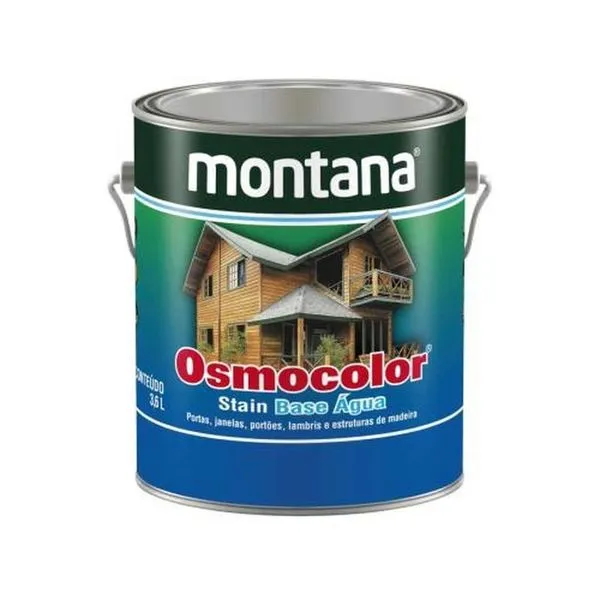 Stain Impregnante Base Água Osmocolor Nogueira para Madeira Acabamento Acetinado Marrom Montana