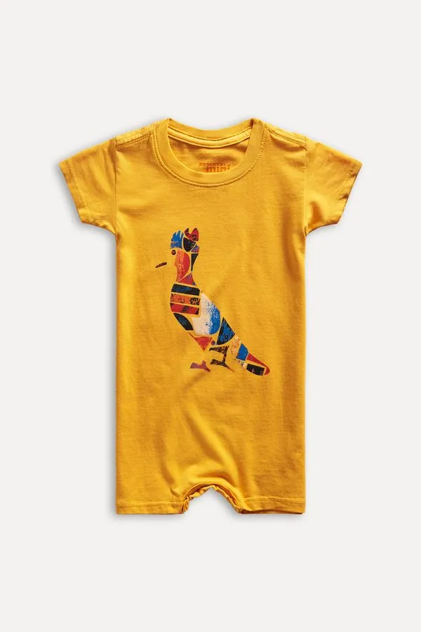 Macaquinho Pimpao Bb Pf Pica Pau Pedra Amarelo Ouro - G