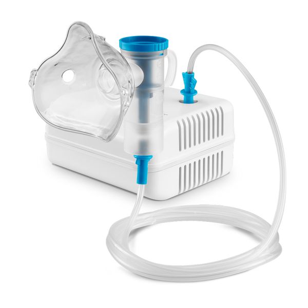 Inalador Compressor Multilaser Infantil Azul e Branco R:hc223