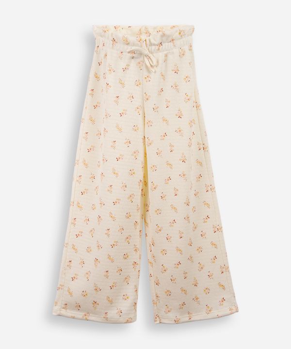 calça infantil liberty estampada bege 8