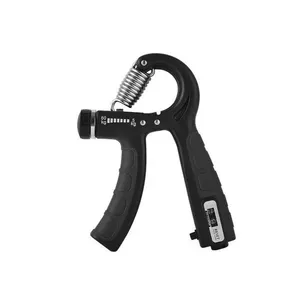 Hand Grip para Exercício de Mão e Antebraço Modelo1 Resistência Ajustável 5-60kg Preto OEM Hand Grip Modelo1 para Fortalecimento de Antebraço e Dedos Ajustável 5-60kg Preto OEM