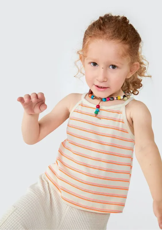 Regata Infantil Menina Toddler - Amarelo 001