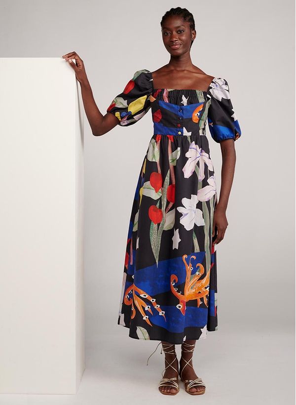 Vestido Le Lis e BDLN Ceci Midi Feminino 42