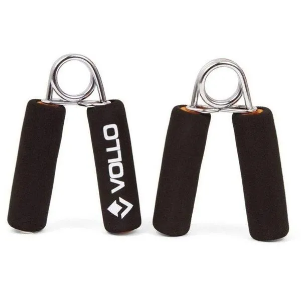 Hand Grip VLS3102 para Fortalecimento de Mãos Punhos Dedos e Antebraço com Cabo de Espuma Preto Vollo Sports Hand Grip VLS3102 para Exercícios de Mãos com Cabo de Espuma Anatômico Preto Vollo Sports