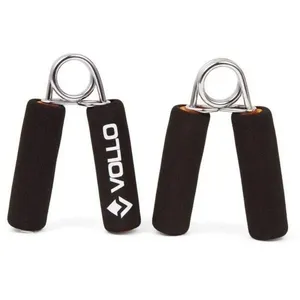 Hand Grip VLS3102 para Fortalecimento de Mãos Punhos Dedos e Antebraço com Cabo de Espuma Preto Vollo Sports Hand Grip VLS3102 para Exercícios de Mãos com Cabo de Espuma Anatômico Preto Vollo Sports