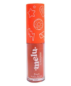 blush batom sombra 3x1 summer baby melu UNICO