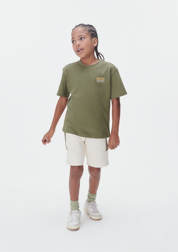 Bermuda Infantil Menino Com Recortes - Creme 006