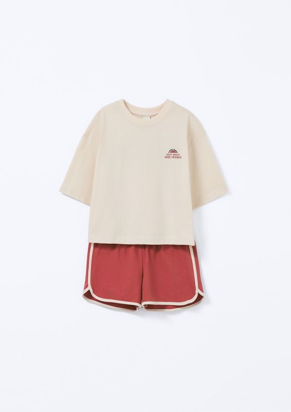 Conjunto Infantil Menina Runner - Vermelho 010