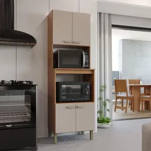 Torre Quente Modulada Para Forno Fidelitá Mariana 65cm 4 Portas Freijó/camurça
