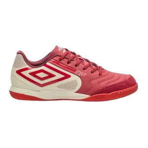 Chuteira Futsal N°40 Umbro Pro 5 Bump Club Branco E Vermelho (MP)