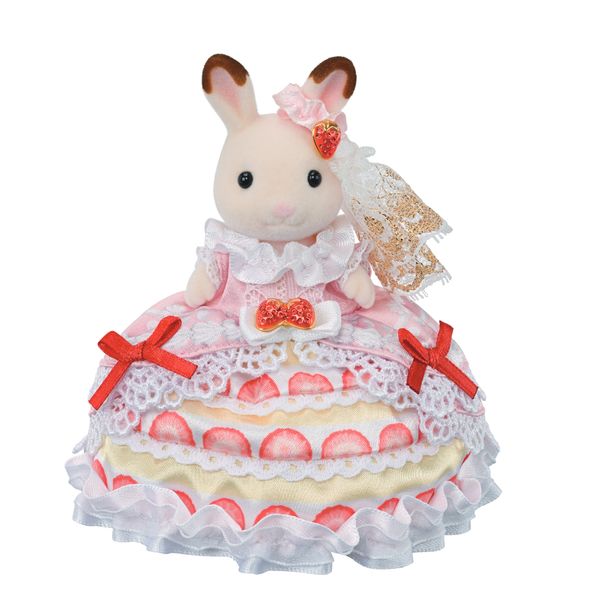 Sylvanian Families - Aniversário Da Freya - Vestido Bolo De Morango - Epoch