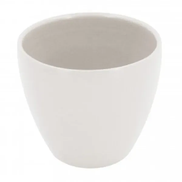 Vaso Genoa Cerâmica Ts Brasil Branco Fosco 16 cm