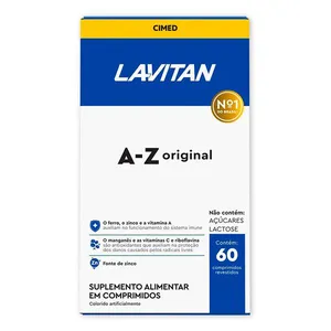 Suplemento Alimentar Lavitan A-Z Original 60 Comprimidos