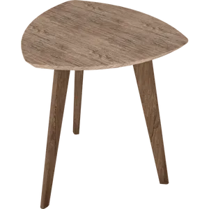 Mesa de Canto em Madeira Pinus, 3 Pés, Acabamento Wood - Maju Linea Brasil Naturale